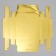 Box for sweets, confectionery packaging, 16 cells “Golden”, 18.9 x 18.9 x 3.8 cm