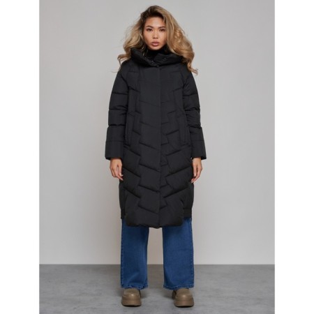 Coat insulated winter female, size 50, black color
