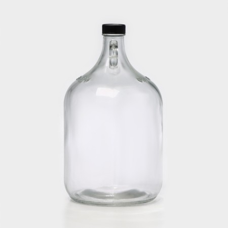 A glass bottle with a Veles handle, 3.86 liters-1