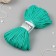 Knitted polypropylene 4 mm green cord 50m