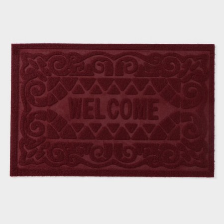 Walcome moisture -free rug without a trim “Welcome. Monogram ", 38 × 59 cm, color mix-4