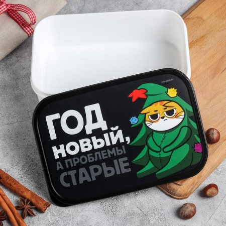 Lunch - boxing “year is new, and problems are old, cat” 1.2 l-2