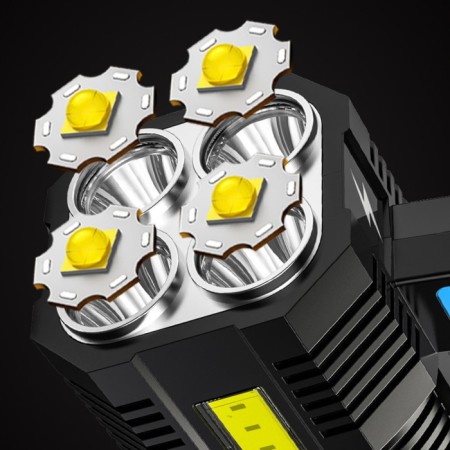 Flight battery, 10 W, 3500 mAh, XPE + COB, 350 lm, USB, 15 x 6 cm-2