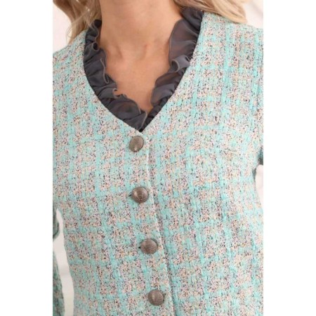 Female jacket, size 46, green color-9
