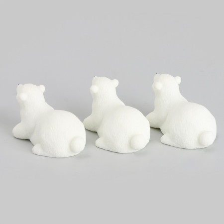 Miniature Puppet "White Bear", set of 3 pcs., Size 1 pc. - 2.5 × 2 × 3.5 cm-5