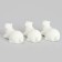 Miniature Puppet "White Bear", set of 3 pcs., Size 1 pc. - 2.5 × 2 × 3.5 cm