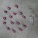 Garland “thread” 1.6 m with nozzles “purple balls”, ip20, silver thread, 15 LED, white glow, AAX2