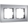 Frame for 2 posts SENSO (silver, glass Soft-Touch) W0023106