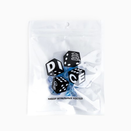 Cubes set for D&D (Dungeons and Dragons, DND) "Game time", Series: D&D, 7 pcs, blue-2