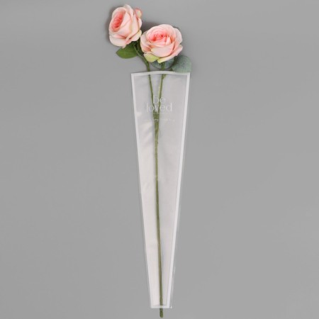 Packet stoop for flowers, "love", 12.5+4x45 cm, white-1