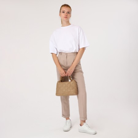 Board of lightning, long belt, beige color-11