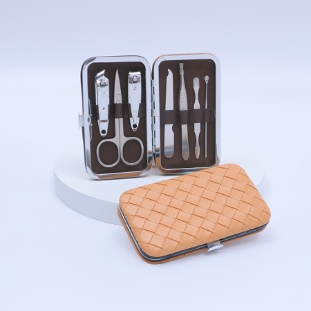 Manicure set "braid", 7 items, in a case, color mix-2