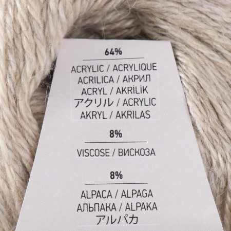 Yarn "Milano" 8%alpaca, 20%wool, 8%viscose, 64%acrylic 130m/50g (870)-3