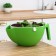 A colander with a bowl, 2 in 1, d = 18 cm, insert 17.5 cm, color mix