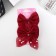 Hair clamp "Marta" (set 2 pcs) grace, 7.5 cm, red