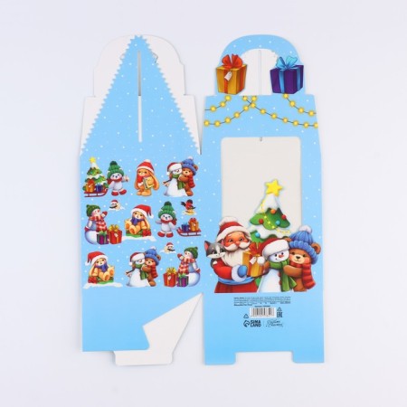 New Year's folding box "Children's New Year" 14 x 16 x 14 cm, New Year-4