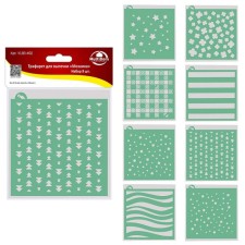 The stencil for baking the Mosaic multiple, plastic, size 14x15 cm, 8 pcs