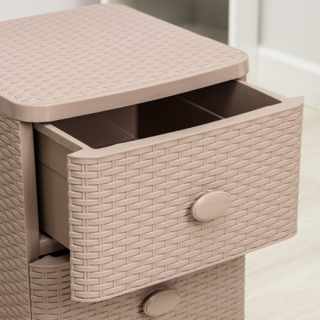 Loskod 3-section "Wholewood", 37.5 × 36 × 63 cm, cocoa color-2