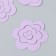 The workpiece of Foamiran "Flower Curly" 10x9.5 cm set 5 pcs. lilac