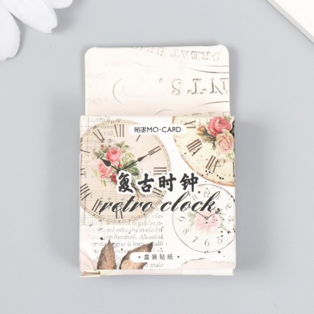 Stickers for creativity "Vintage Clock" set 45 pcs 4.4x4.4x1.1 cm-3