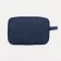 Lightning cosmetic bag, external pocket, blue color