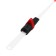 Fishing rod winter balalaika with a guard, black lightish color, HFB-37X