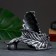 Stand for the bottle "Feather" silver, 12x21x15cm