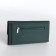 Women's wallet on magnet, green color