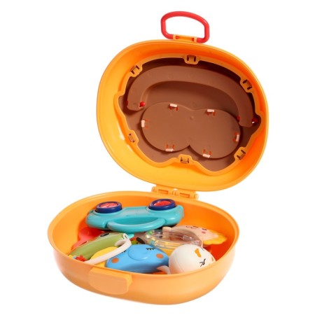 A set of rattles in a “owl” container 8 pieces in a set-13
