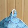 Set for a bath with a print "Water Dragon": a hat, slippers, rug, blue, p. 41-43
