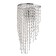 Bra "Gloria" 1x60W E14 chrome 20x12x32cm