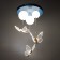 Chase "Butterflies" 3he27 40w LED Blue 40x40x60cm