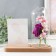 Photo frame 9x13 cm Light "Violet rose in a flask" from batteries 2xlr1130 9.8x19.5x18 cm