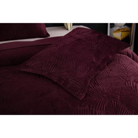 A set with a clip "Noel", size 240x260 cm, 50x70 cm - 2 pcs, color Bordeaux-3