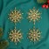 Christmas tree decoration "Snowflake" (set 4 pcs) D-9 cm, mix