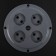 Metal coil, 4 sockets, b/h, IP20, 16 A, UHL2, gray