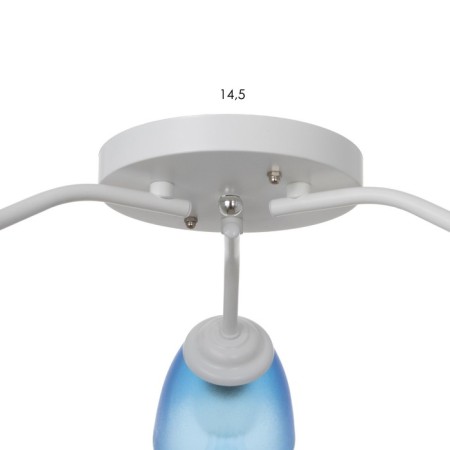 Six 3x15W E27 White-blue 50x15x15cm Bayerlux-5