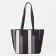 Soper bag with zipper, black color