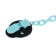 Holder for the nipple - dummy "ladybug", on the chain, the color of turquoise