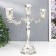 Summary of Metal for 3 candles "Vine vine" silver 22x7.5x25 cm