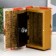 Safe-book wood to the leatherette "Flower and leaves" 17x11x5 cm