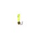 Mormyshka ant Lime, black strip + ball Grand Gold, weight 0.3 g