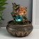 Table fountain with backlight "Hothee at the waterfall" 22.5x16x16 cm