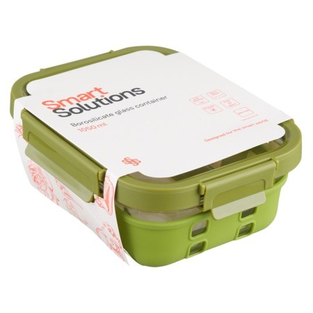 Container for baking, storage and carrying of products in the Smart Solutions cover, green color, 1050 ml-14