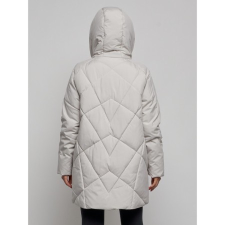 Winter jacket, size 50, light gray color-8