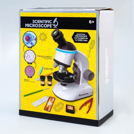 Microscope "Young scientist" multiplicity to x1200, white, backlight-7