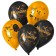 Air ball 12 "" Fun Halloween ", black, orange, set of 50 pcs.