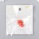 Magnetic metal lock "heart" Orange matte 2 pcs 1.2x1.2 cm