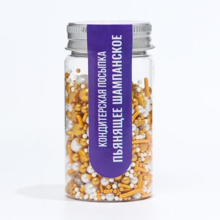 Confectionery Sprinking "Drunk champagne", 50 g-1