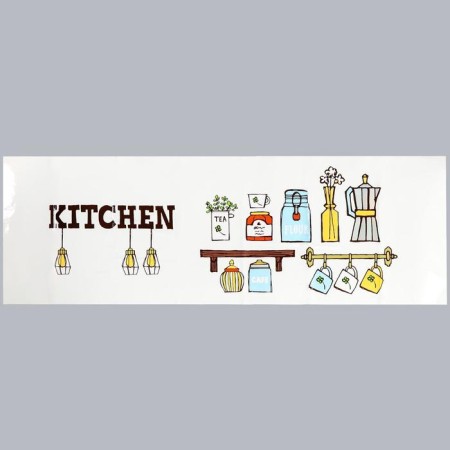 Stick on the tile "Kitchen with bulbs" 30x90 cm-1
